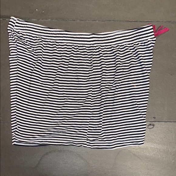 J+B Small Black White Stripe Pajamas Shorts Relaxed Fit Elastic Waistband - Picture 6 of 8